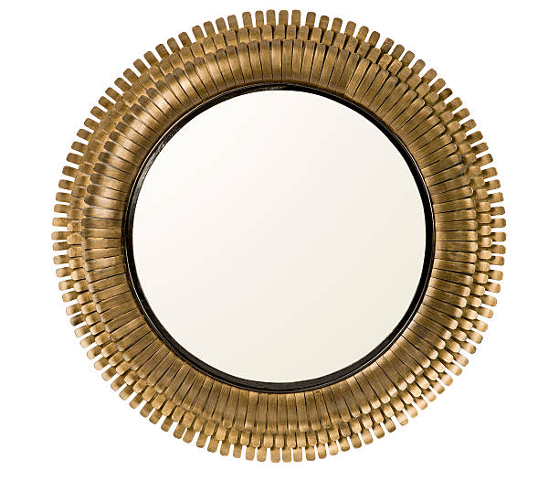 large mirror large metal circular mirror isolated on whitesimilar images: mirror object stock pictures, royalty-free photos & images