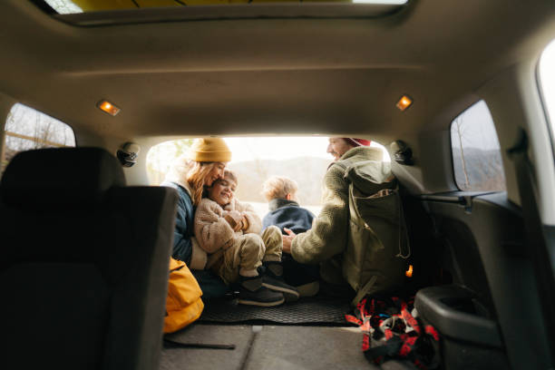 istock Autumn road trip with family 1755924951