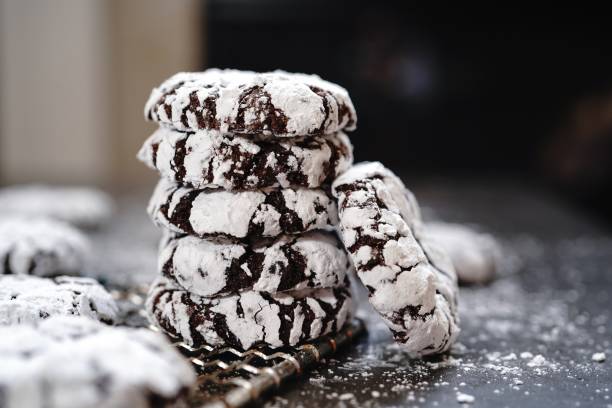 istock Homemade Chocolate crinkle cookies 1755935010