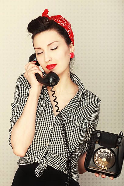 istock Vintage Housewife Telephone Chat 175593835