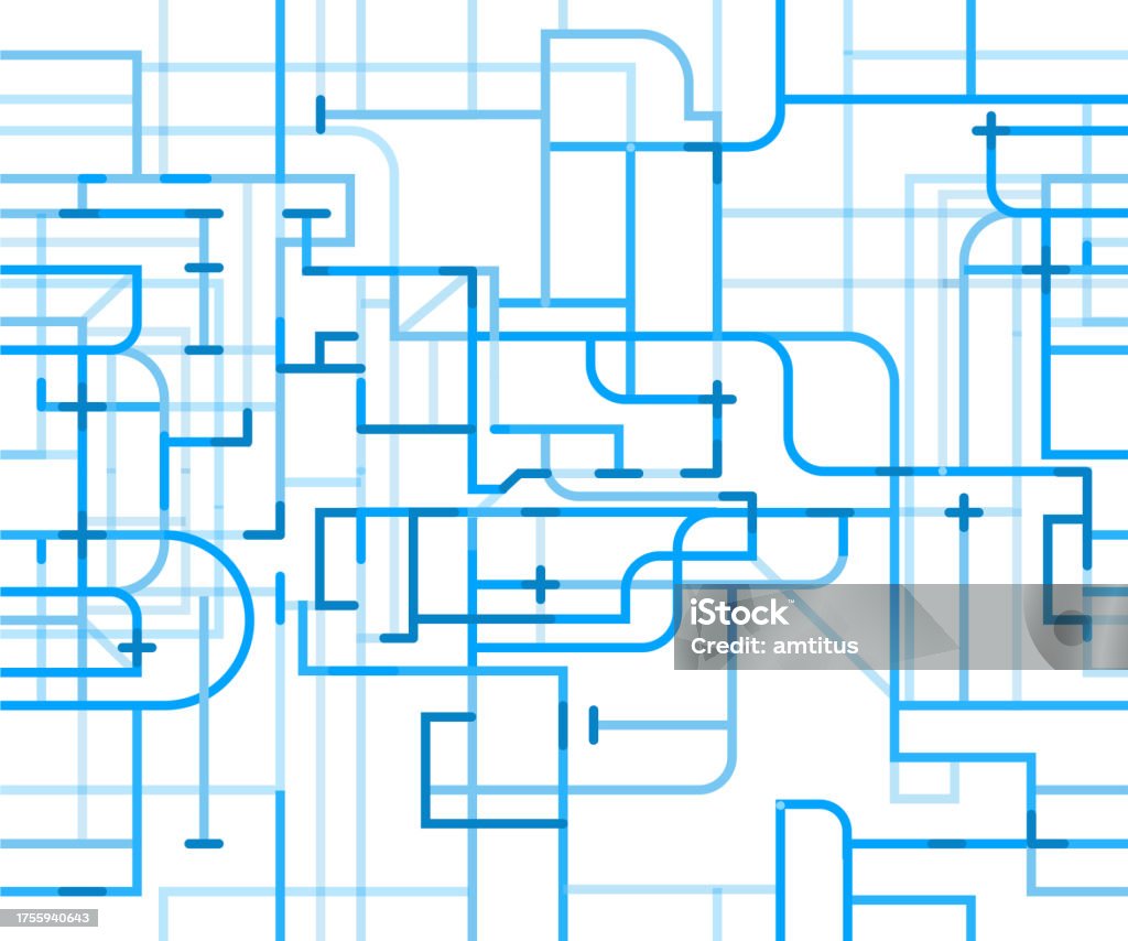 Pipes Patterns Seamless Pipes Pattern Stock Illustration - Download Image Now - Built ...