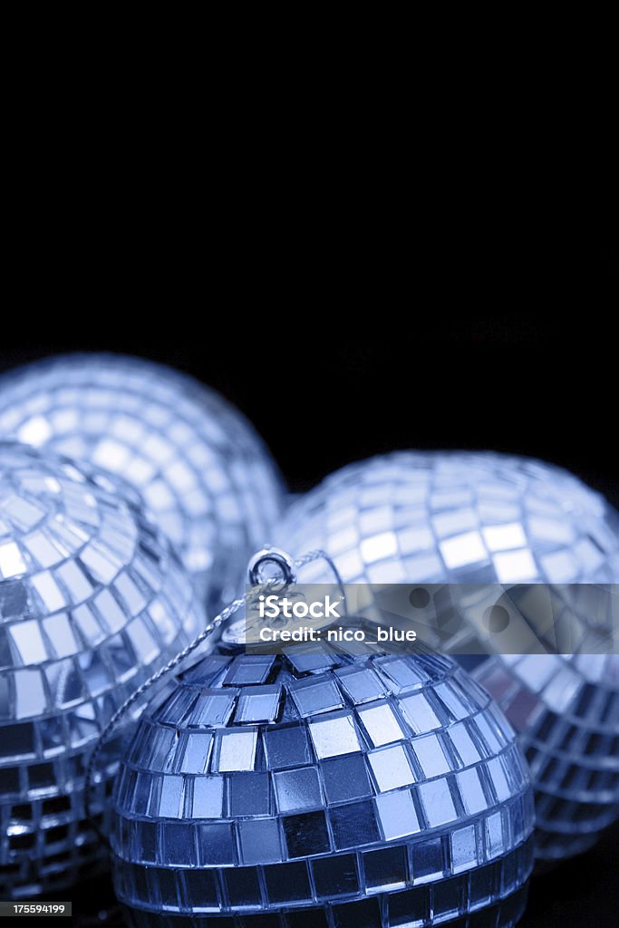 Blue i silver discoballs - Zbiór zdjęć royalty-free (Bez ludzi)