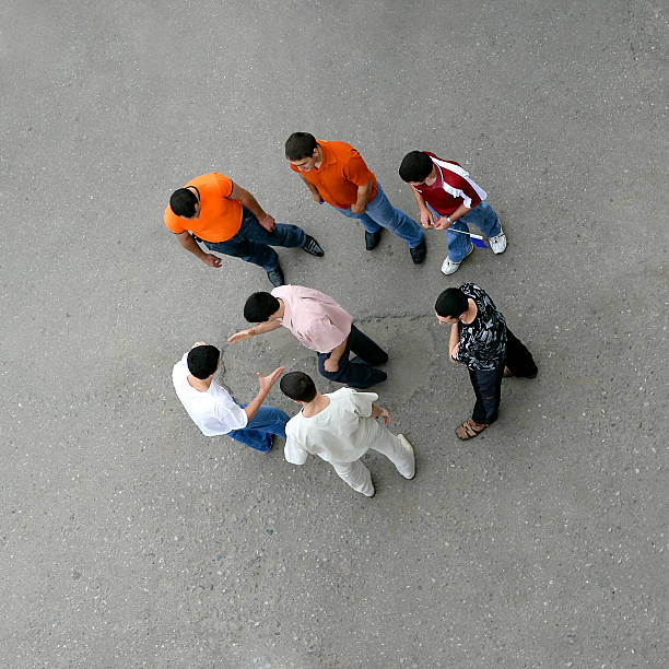 istock Group of people - view from above 175594514