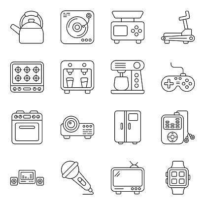 Check out this set of appliances icons. All icons in this set are designed keeping in mind the household accessories theme. Download these icons set for your upcoming projects.