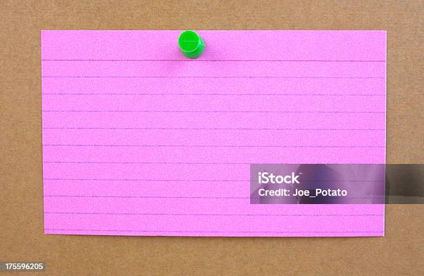 Bright Pink Notecard - Fotografias de stock e mais imagens de Listrado - Listrado, Caderno de notas, Castanho