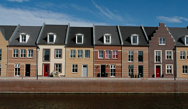New dutch houses New dutch houses hardscape photos stock pictures, royalty-free photos & images