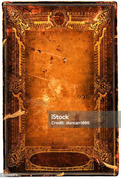 Grunge Frame Stock Illustration - Download Image Now - Book Cover, The Past, Leather