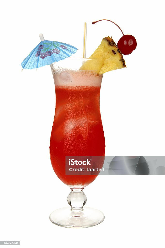 Cocktails auf Weiß: Hurrikan. - Lizenzfrei Cocktail Stock-Foto