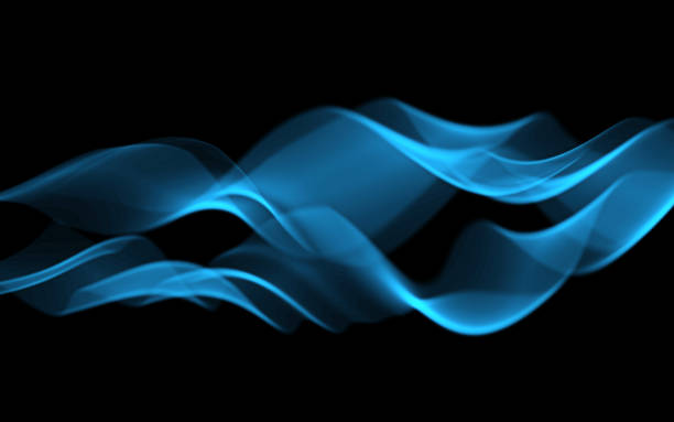 istock Graphic, vibration and digital wave for wallpaper design or digital cyberspace technology as spectrum background. 3D, virtual reality and metaverse system as futuristic illustration with motion 1755974626
