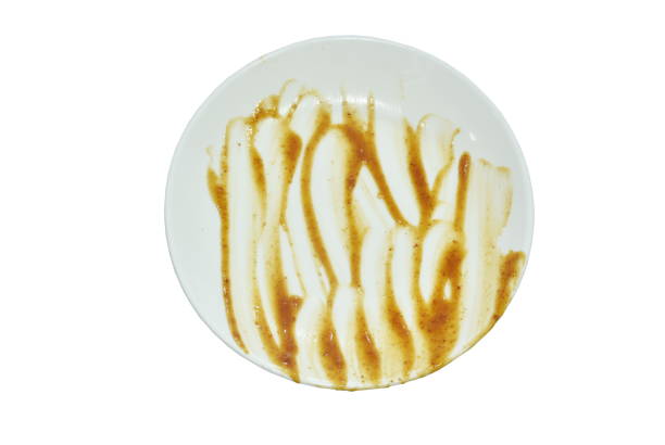 istock food stain left after eat on dish in white background 1755977444