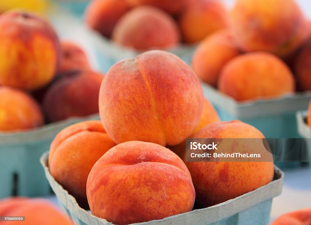 Fresh Peach farm fresh peaches ready at marketYakima (Washington) farms Agricultural Fair Stock Photo