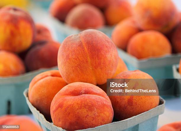 Fresh Peach Stock Photo - Download Image Now - Agricultural Fair, Farmer's Market, Peach