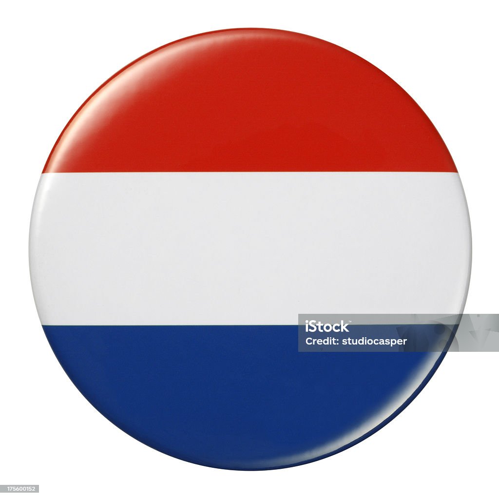 Distintivo-bandiera Nether terra - Illustrazione stock royalty-free di Paesi Bassi
