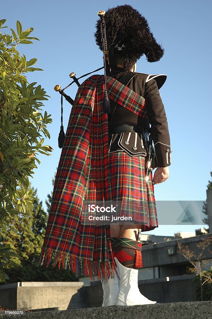 Versoffen Bagpiper - Lizenzfrei Dudelsack Stock-Foto