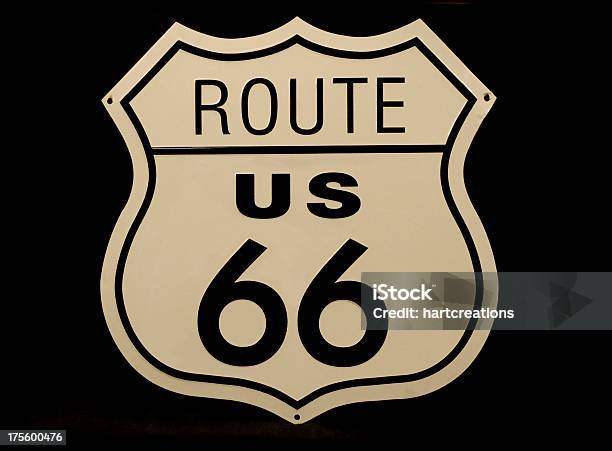 Route 66 - Fotografias de stock e mais imagens de Estrada 66 - Estrada 66, Sinal, Ao Ar Livre