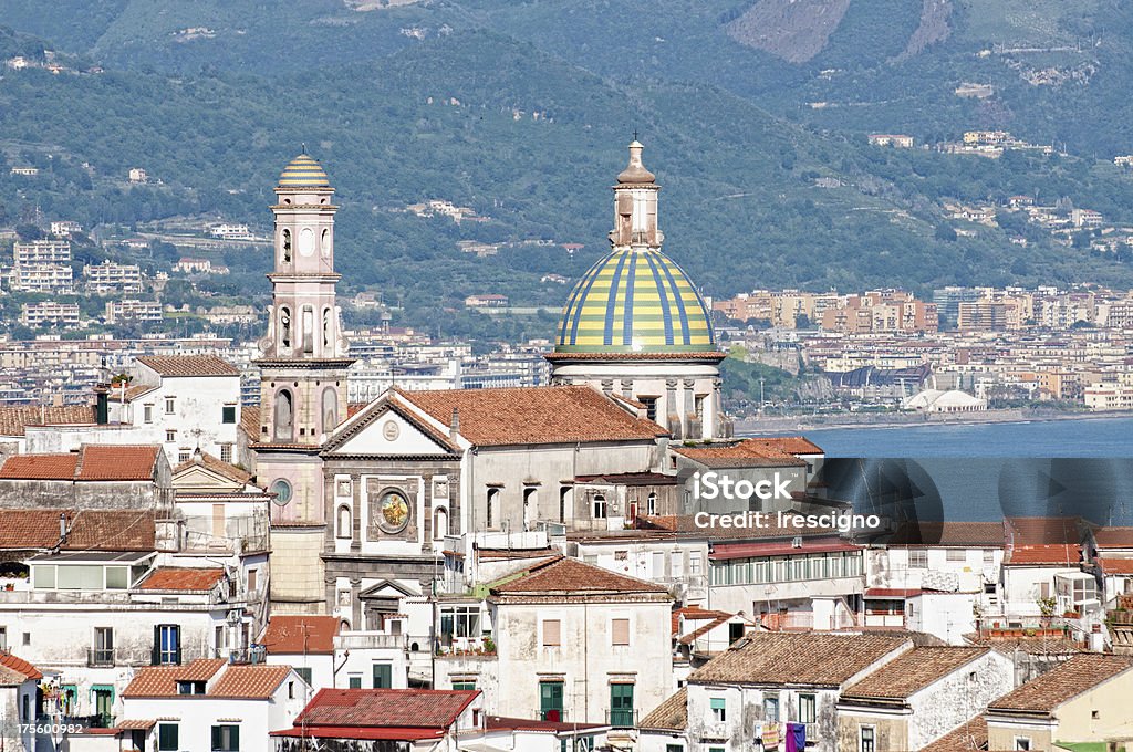 Salerno - Italy Vietri Sul Mare and the church of San Giovanni Battista Salerno Stock Photo