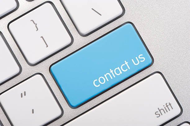 istock Close up of a contact us key 175601411