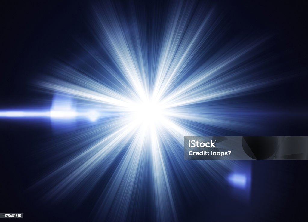 Flash light Flash light with lens flare effectLights - real and abstract: Light - Natural Phenomenon Stock Photo