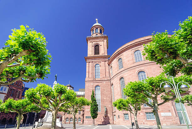The St Paul's Church (German: Paulskirche) in Frankfurt am Main, an important political site in Germany