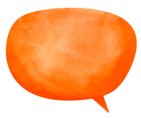 Textured watercolour speech bubble  on real watercolour paper. No CS brushes added.More like this in my portfolio!