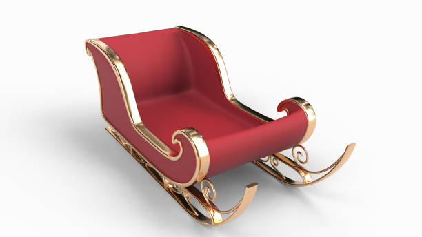 istock The christmas sliegh, Santa's Sled, 3d render. isolate on white 1756026663