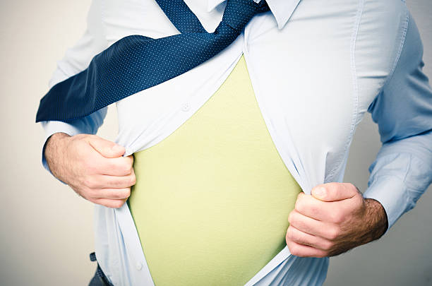 istock Business Man and his superhero 175603097