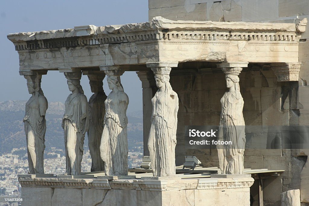 caryatids "canon eos 350d, greece taken on acropolis mountain." Acropolis - Athens Stock Photo