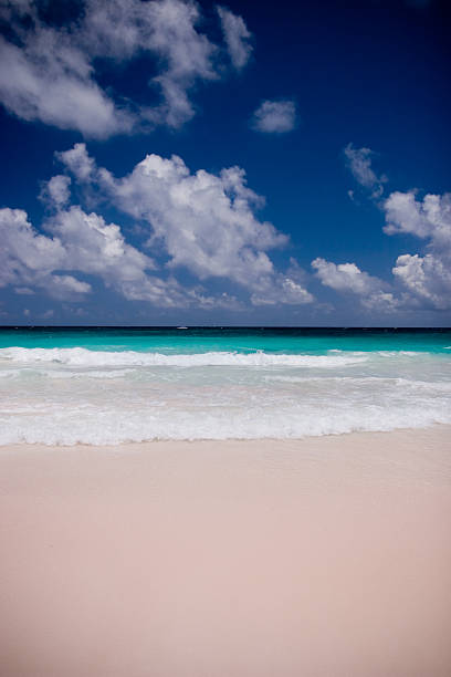 plage de sable rose - eleuthera island photos et images de collection