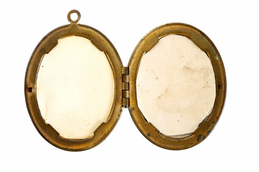 Antique locket you add the pictures to each side.  Copy paste and choose you favorite merge mode with texture/stainted/aged paper already in place.