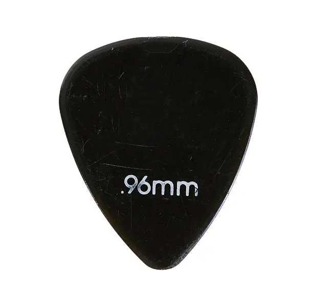 Blank used worn guitar pick. .96mm you add the logo or band name.