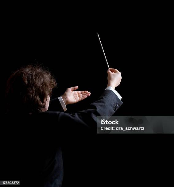 Musical Conductor Stock Photo - Download Image Now - Musical Conductor, Composer, Rear View