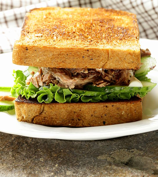 istock Tuna sandwich with cucumber and lettuce 175604832