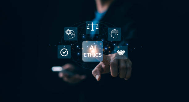 AI ethics or AI Law concept. Developing AI codes of ethics. Compliance, regulation, standard , business policy and responsibility for guarding against unintended bias in machine learning algorithms. AI ethics or AI Law concept. Developing AI codes of ethics. Compliance, regulation, standard , business policy and responsibility for guarding against unintended bias in machine learning algorithms. responsibility stock pictures, royalty-free photos & images