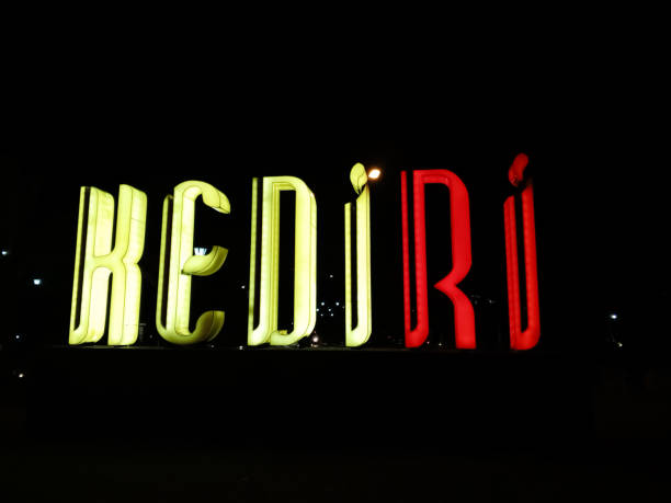 istock Letter light ornament in kediri city 1756076870