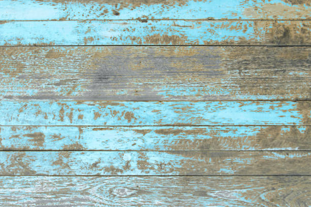 istock Wall of blue color wood texture background surface with old natural pattern or cracks wood table top view. Grunge surface with wooden planks texture background. Vintage timber texture rustic design. 1756095773