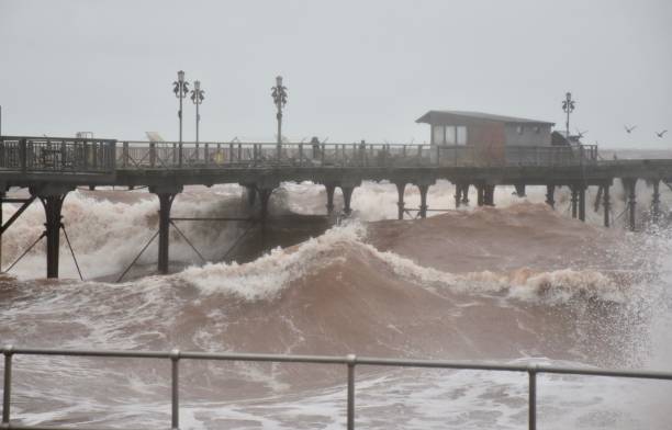 istock Storm Babet Teignmouth Pier 1756105420