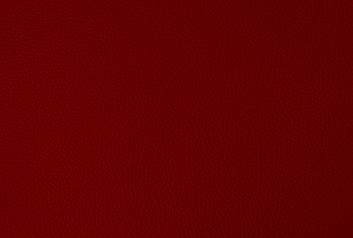 Close up of a section of red leather texture for  design work background.