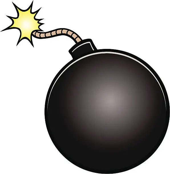 Vector illustration of Bomb