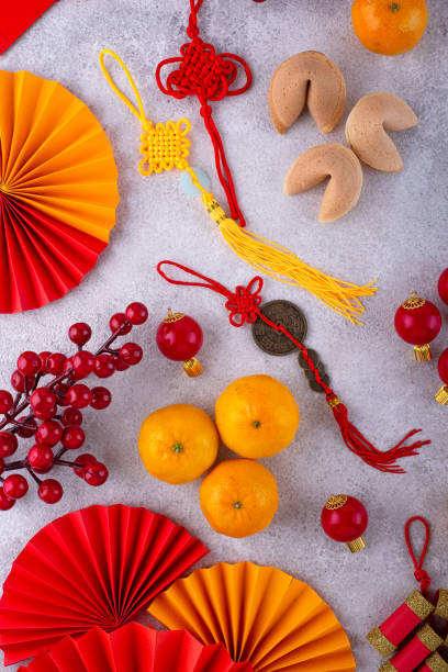 istock Chinese new year concept with red decoration. 1756174885