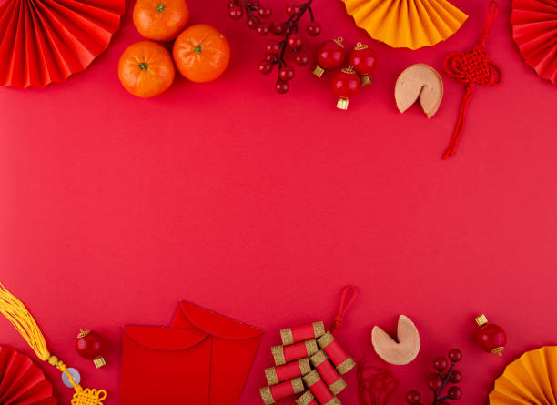 istock Chinese new year concept with red decoration. 1756175443