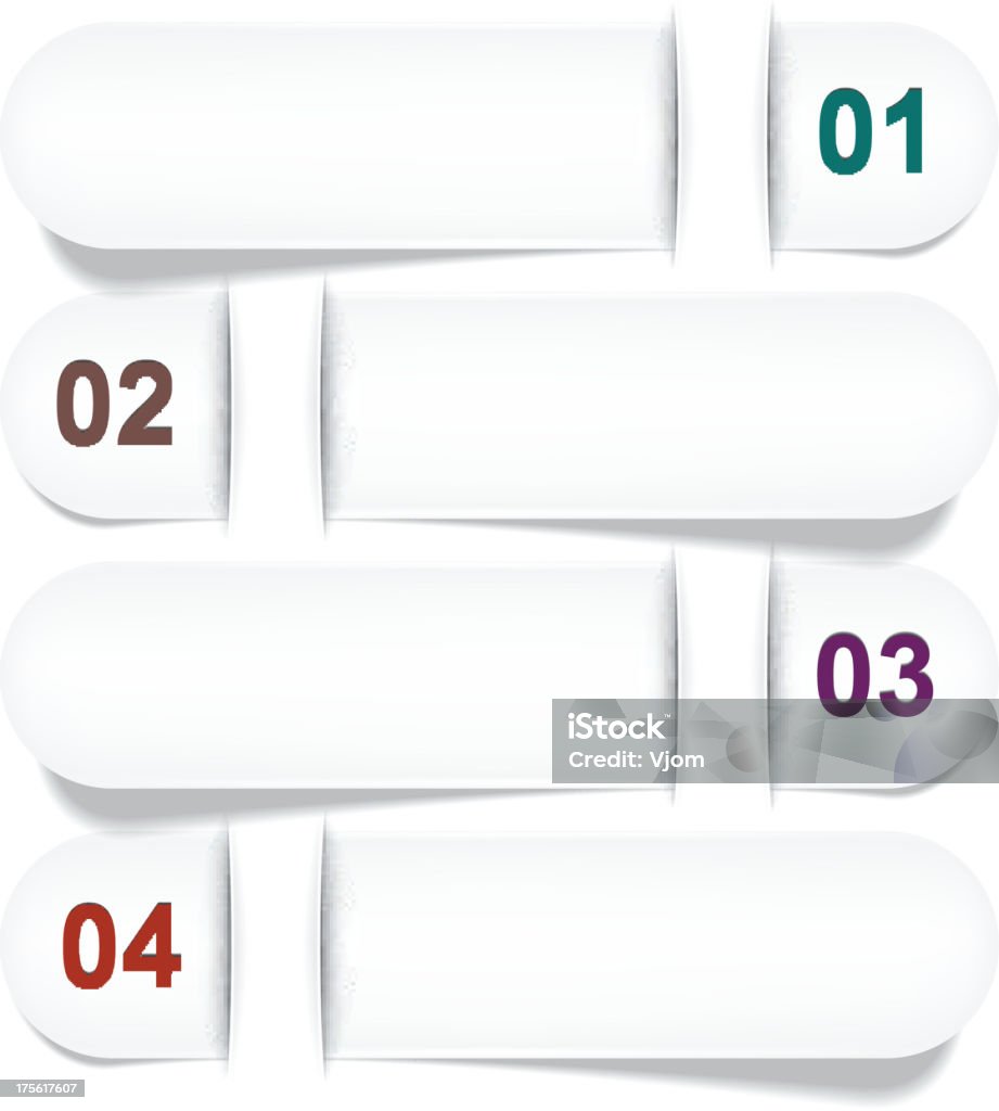 Numbered Menu Elearning Blank Numbered Menu Infographic Stock Illustration - Download Image Now ...