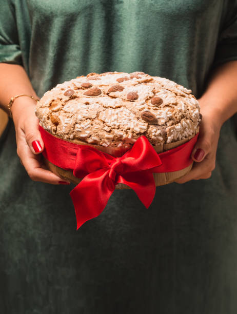 istock Panettone traditional Italian Christmas cake. 1756184967