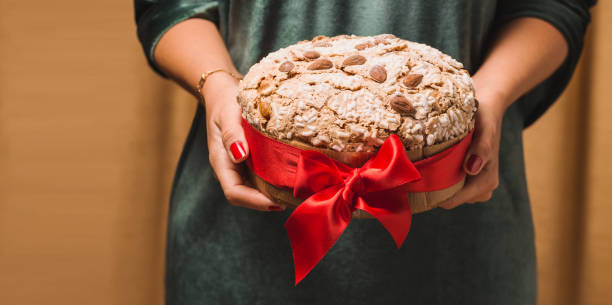 istock Panettone Italian Christmas cake. 1756187760