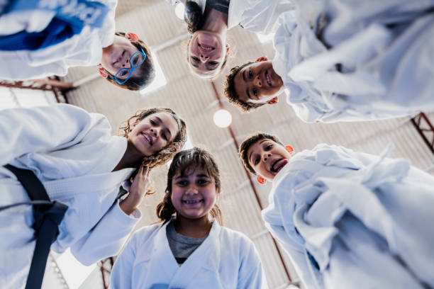 istock Portrait of kids during judo class 1756190051