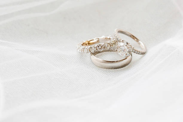 istock Beautiful Wedding and Engagement Rings 1756192795