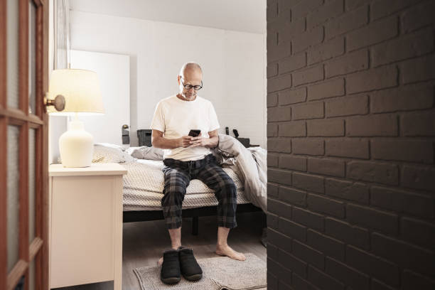 istock Senior man waking up in the morning 1756202171