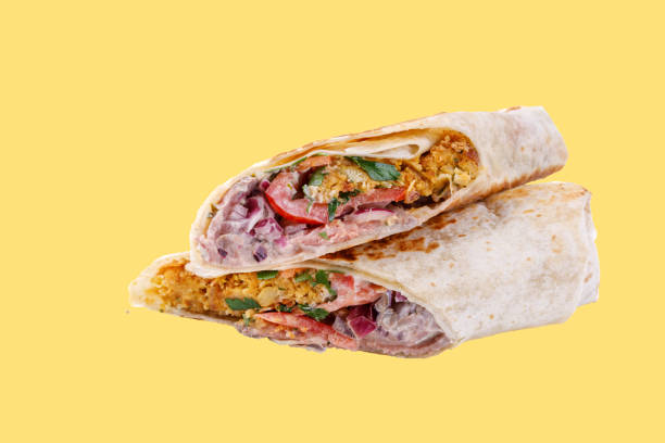 istock doner with meat on a yellow background 2 1756216064