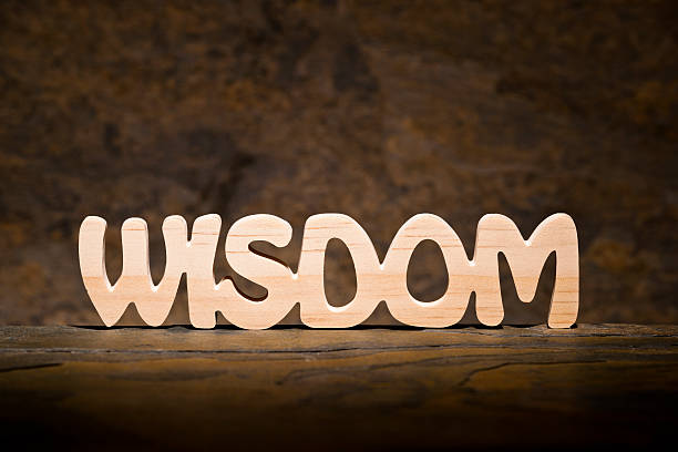 istock Wisdom: Letters Handcut from Wood 175623891