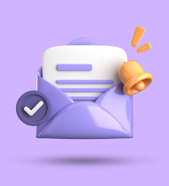 istock 3d rendering of envelope and bell notification, 3D pastel icon set. 1756239977