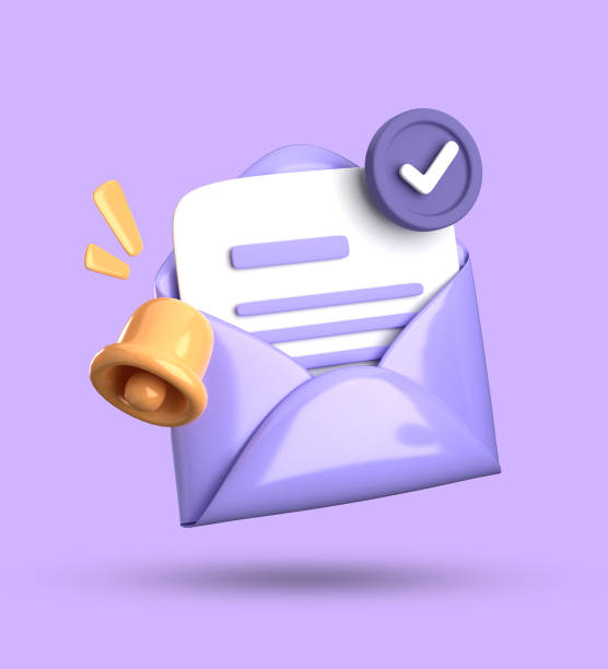 istock 3d rendering of envelope and bell notification, 3D pastel icon set. 1756239978